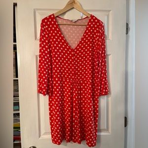 EUC Boden V-neck Dress. Sz 14 US  18 UK